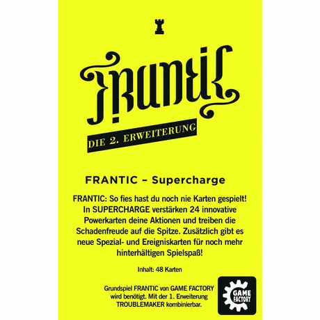 FRANTIC - Supercharge (d) | Carletto | GAMEFACTORY- 2. Erweiterung