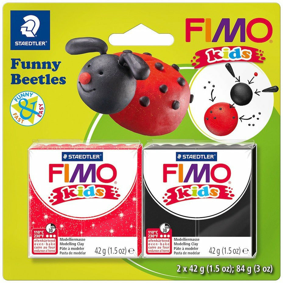 FIMO Kids kit funny beetles