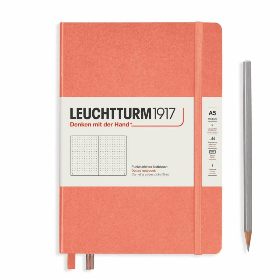 Notizbuch Medium (A5), Hardcover, 251 nummerierte Seiten