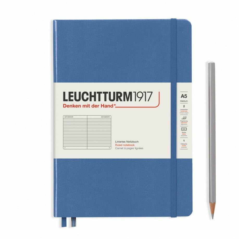 Notizbuch Medium (A5), Hardcover, 251 nummerierte Seiten