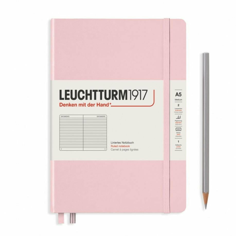 Notizbuch Medium (A5), Hardcover, 251 nummerierte Seiten