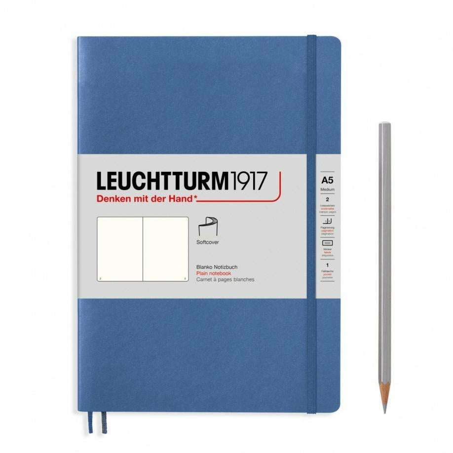 Notizbuch Medium (A5), Softcover, 123 nummerierte Seiten