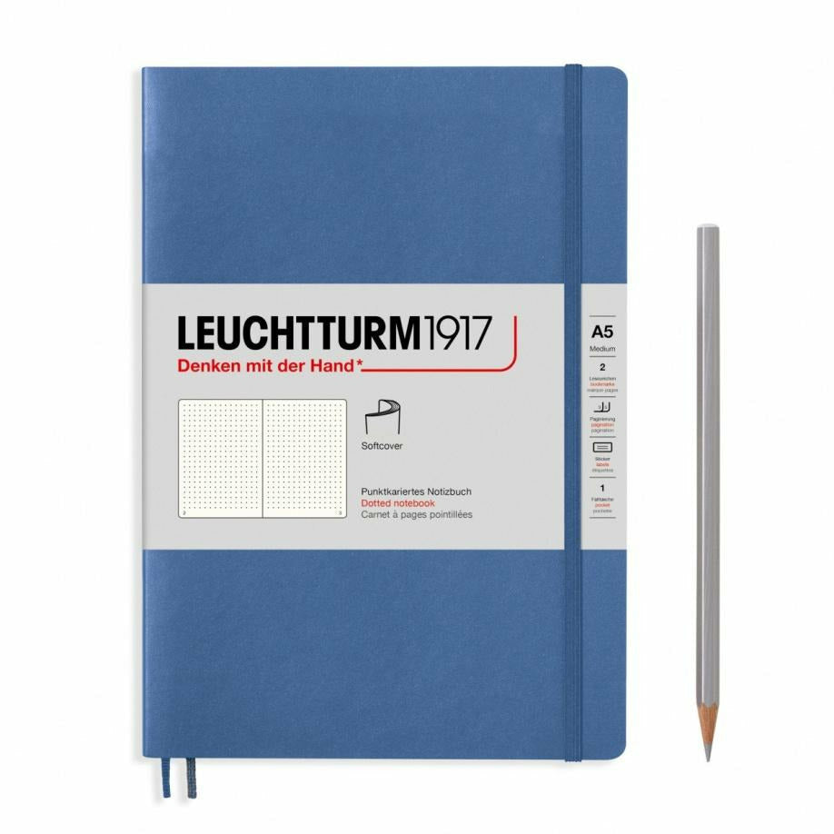 Notizbuch Medium (A5), Softcover, 123 nummerierte Seiten