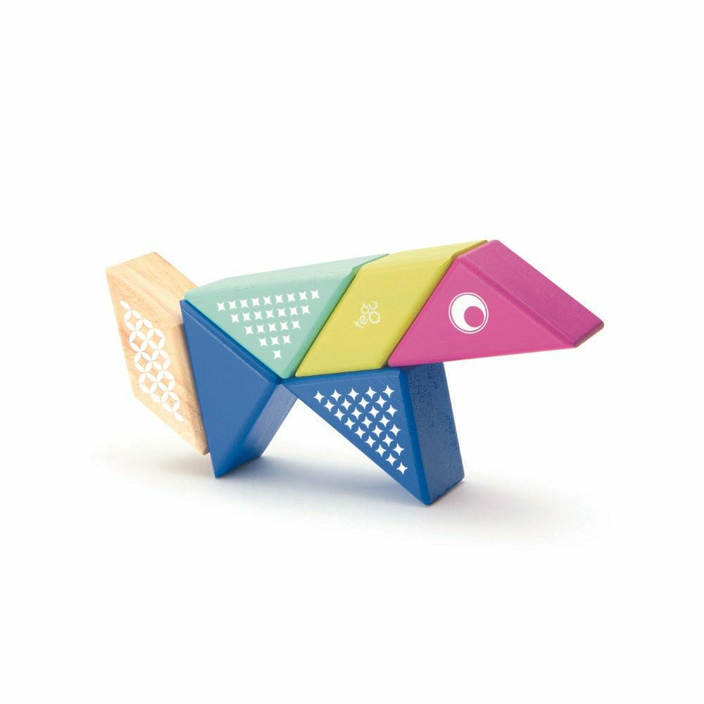 6 Magnetische Holzbausteine Kolibri