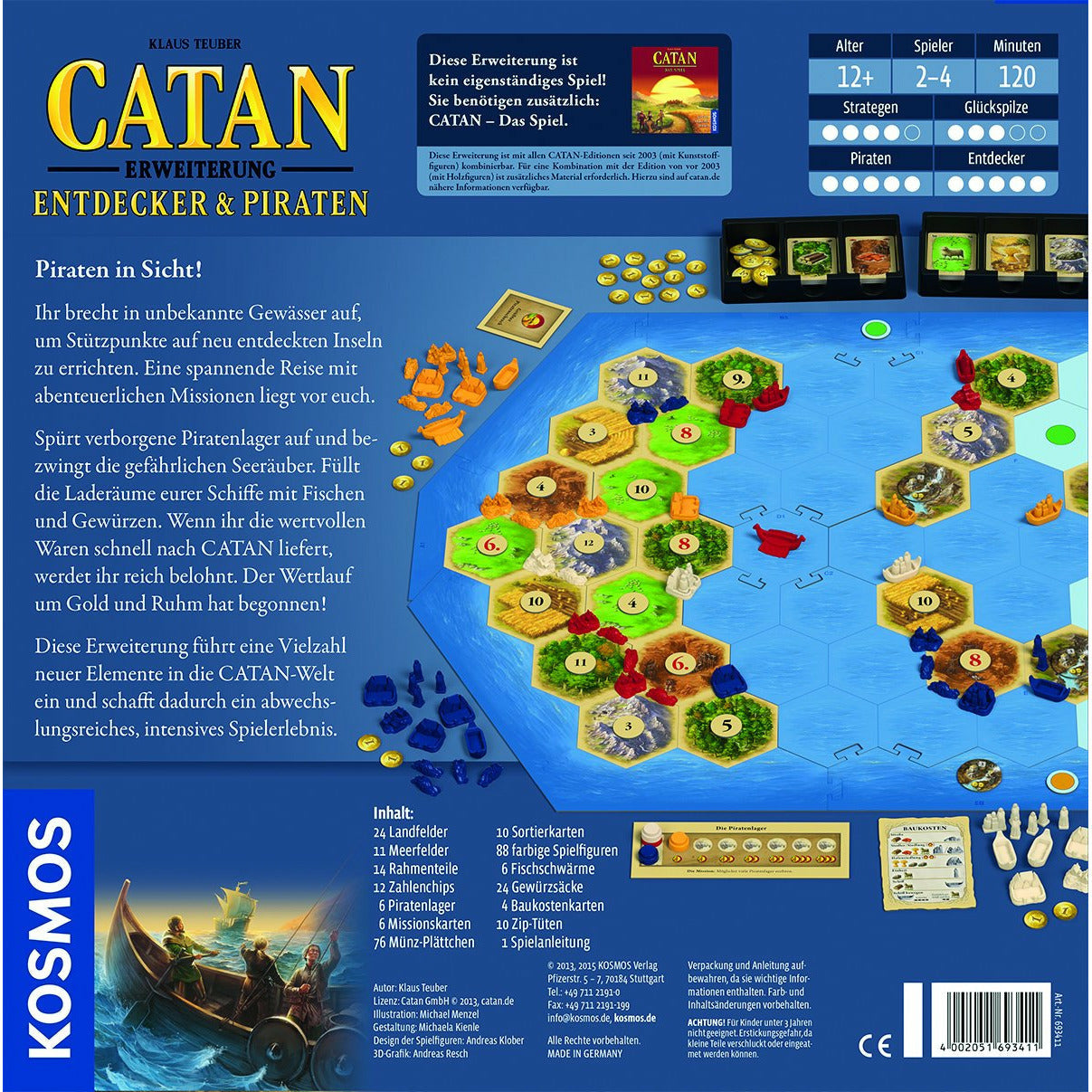 KOSMOS | Catan - Entdecker & Piraten 3-4 Spieler
