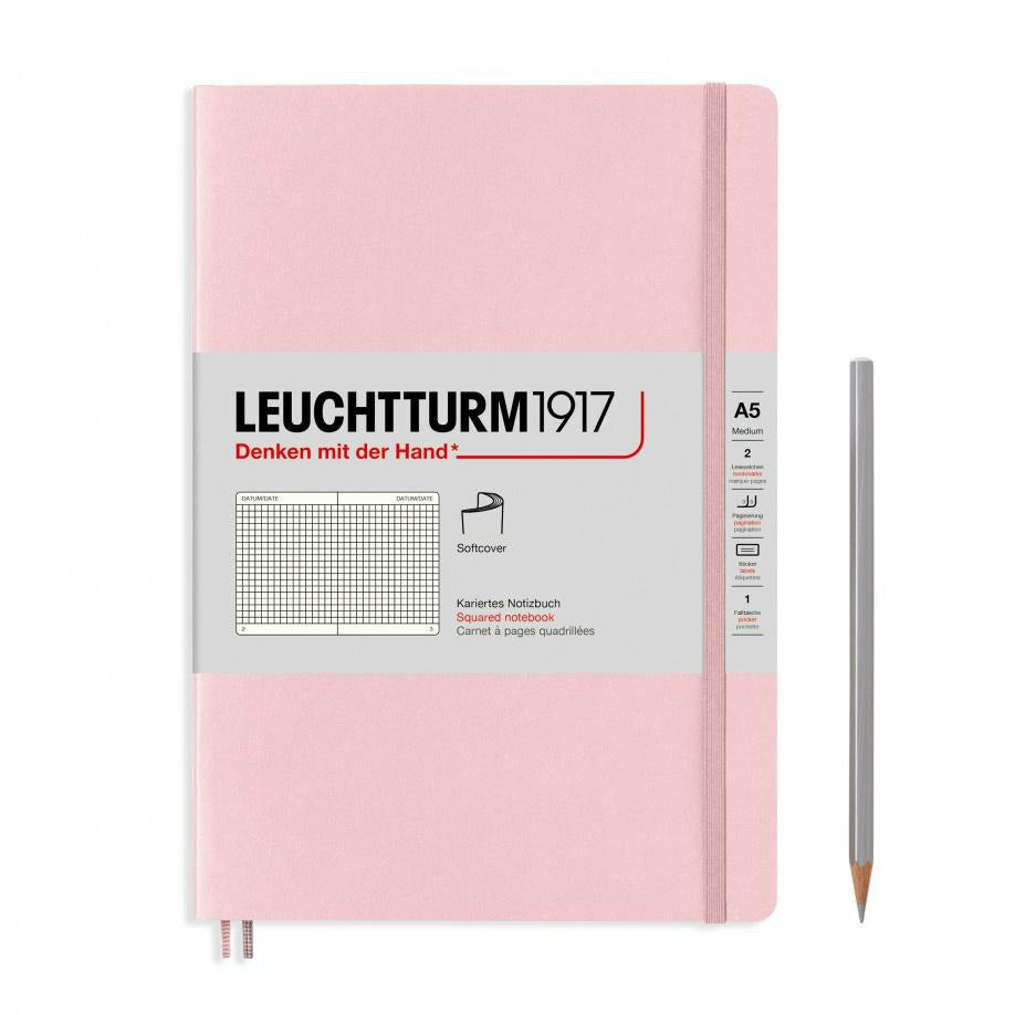 Notizbuch Medium (A5), Softcover, 123 nummerierte Seiten