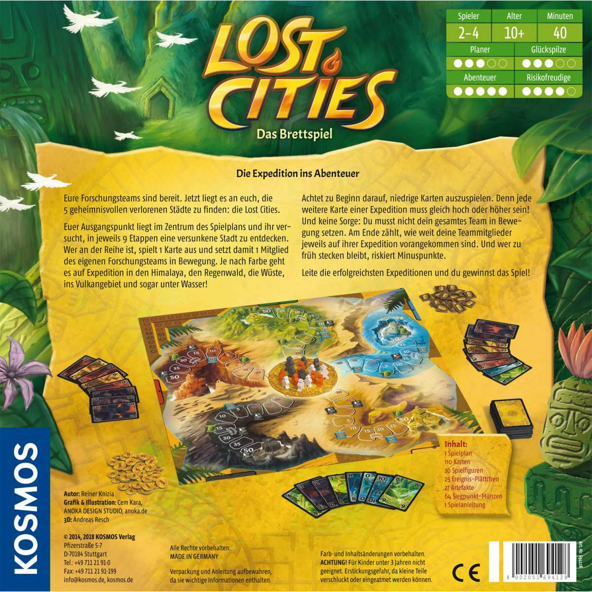 KOSMOS | Lost Cities - Das Brettspiel
