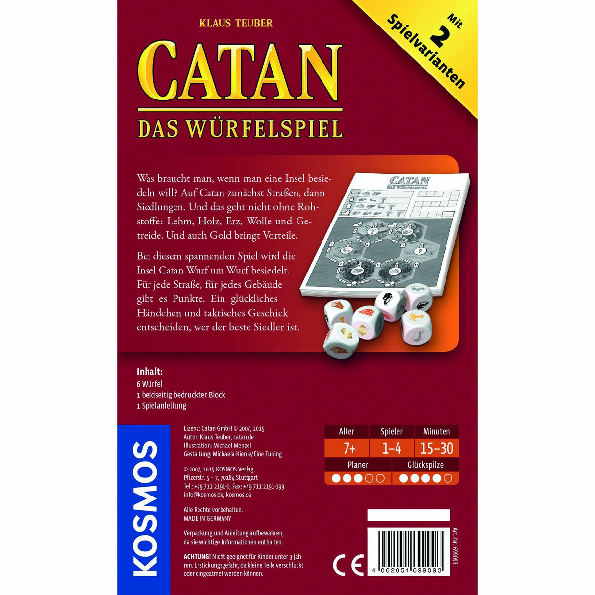 KOSMOS | Catan - Das Würfelspiel