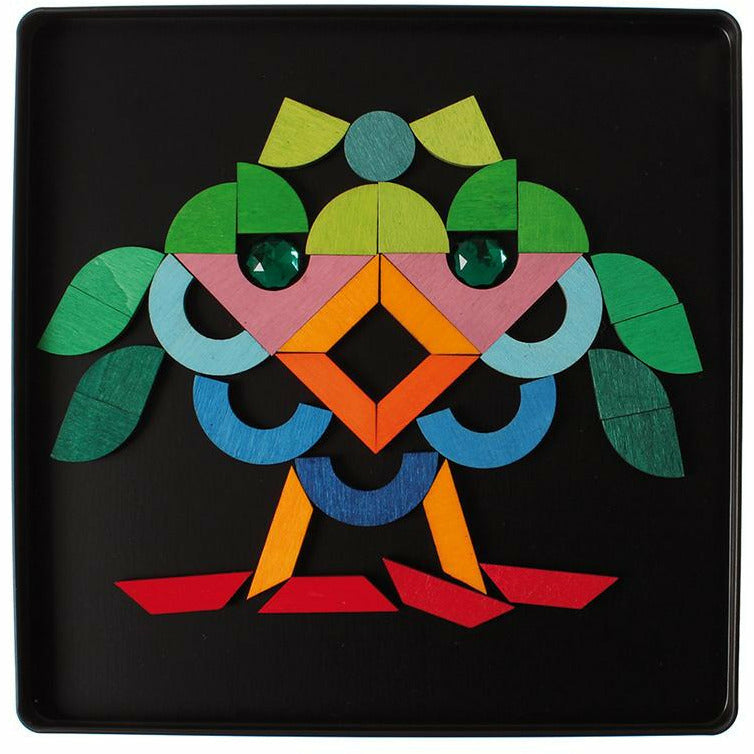 Grimm's | Magnetspiel Grundformen und Glitzersteine