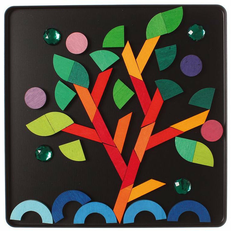 Grimm's | Magnetspiel Grundformen und Glitzersteine