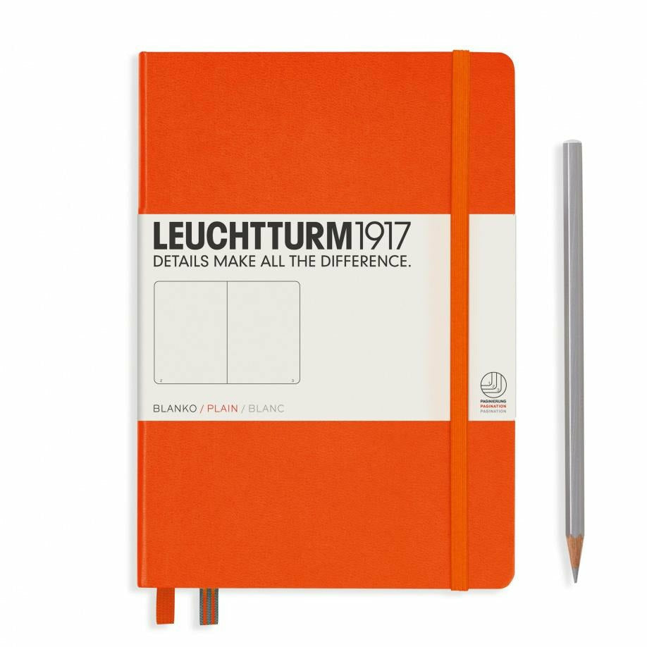 Notizbuch Medium (A5), Hardcover, 251 nummerierte Seiten