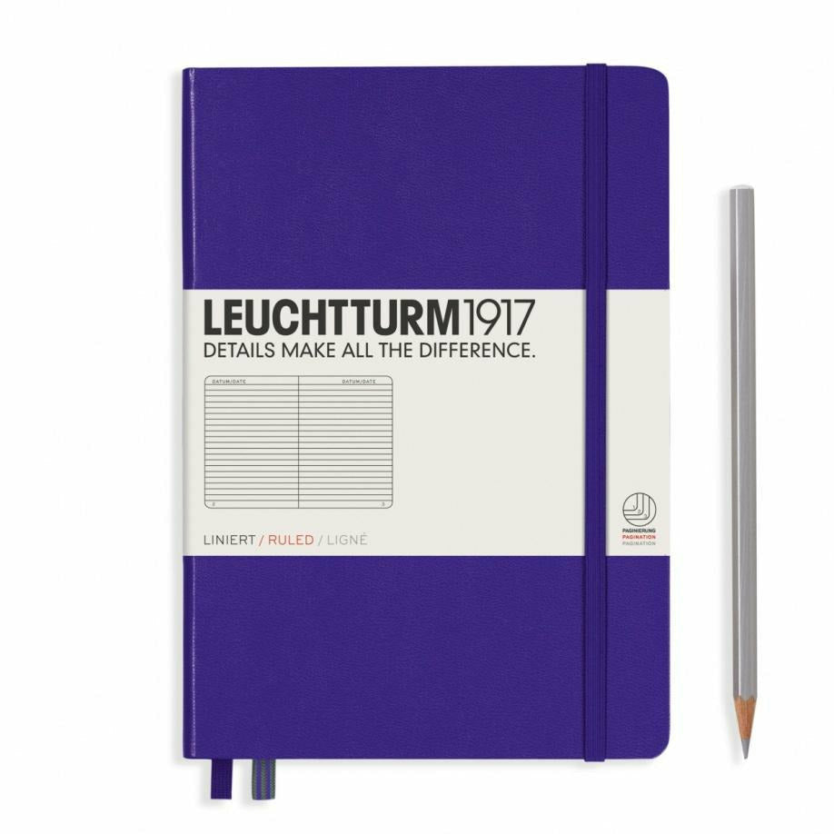 Notizbuch Medium (A5), Hardcover, 251 nummerierte Seiten
