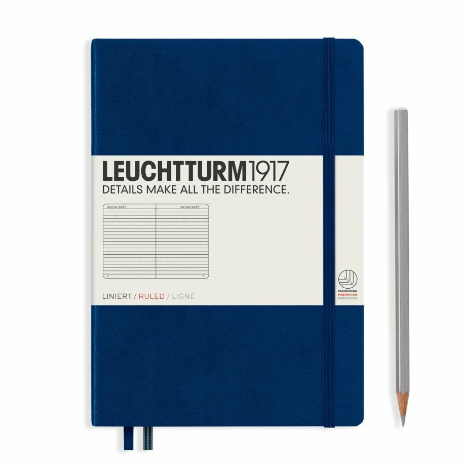 Notizbuch Medium (A5), Hardcover, 251 nummerierte Seiten