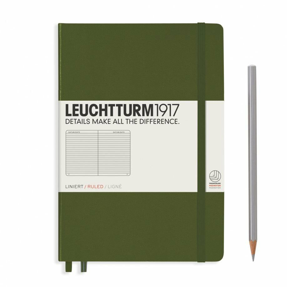 Notizbuch Medium (A5), Hardcover, 251 nummerierte Seiten