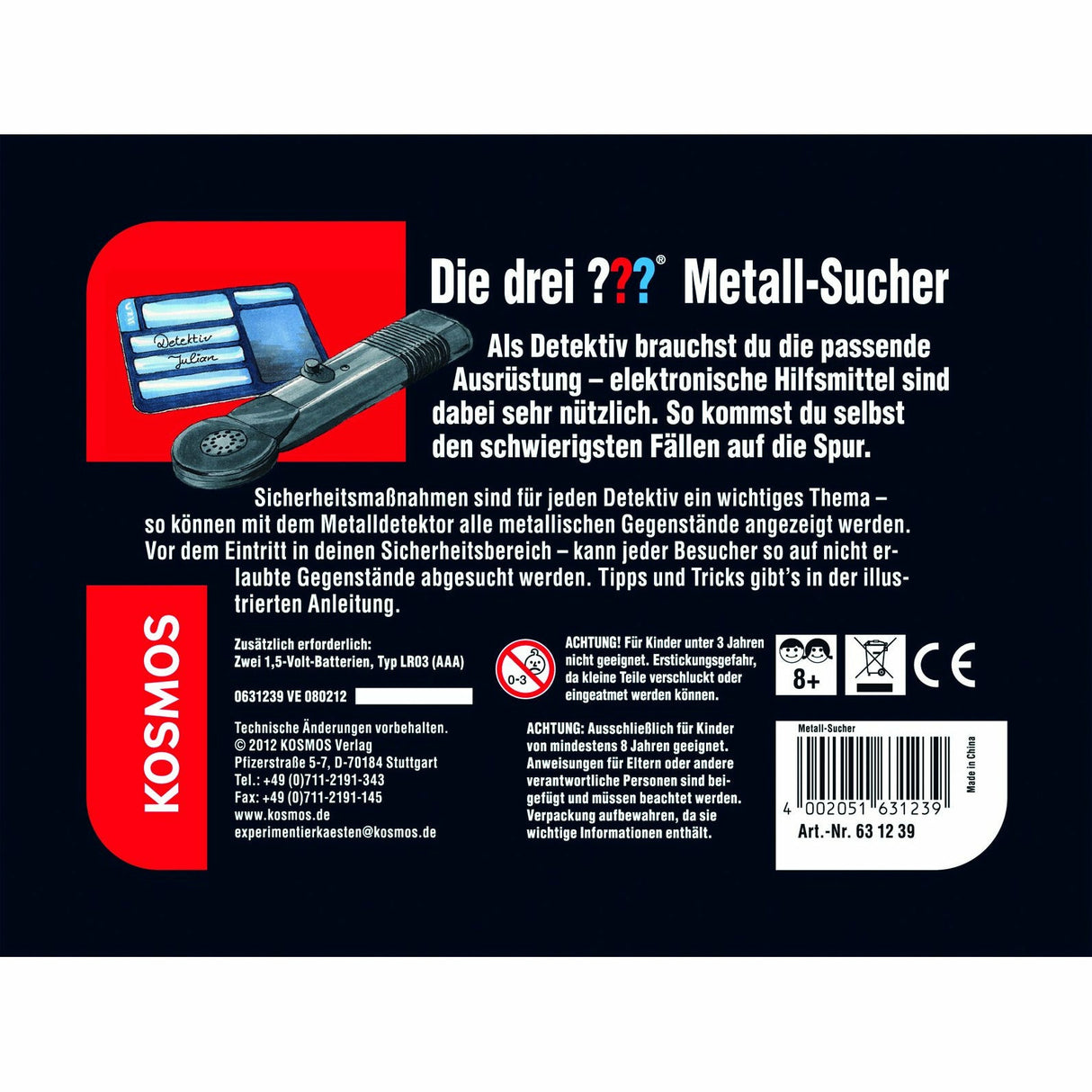 Die drei ??? Metall-Sucher (große Dose)