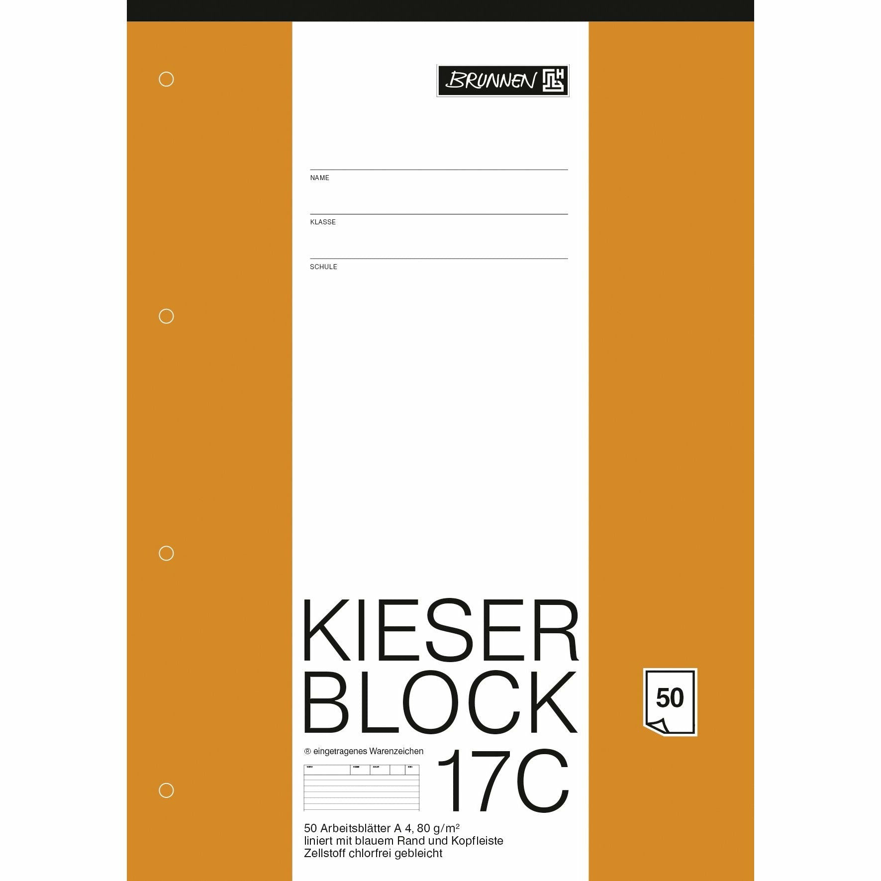 Block A4 Kieserblock liniert 50Bl