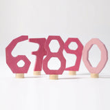 Grimm's | Zahlenstecker rosa einzeln 6