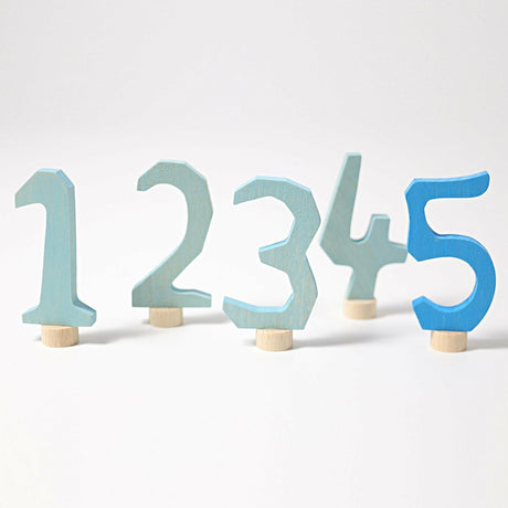 Grimm's | Zahlenstecker blau einzeln 4