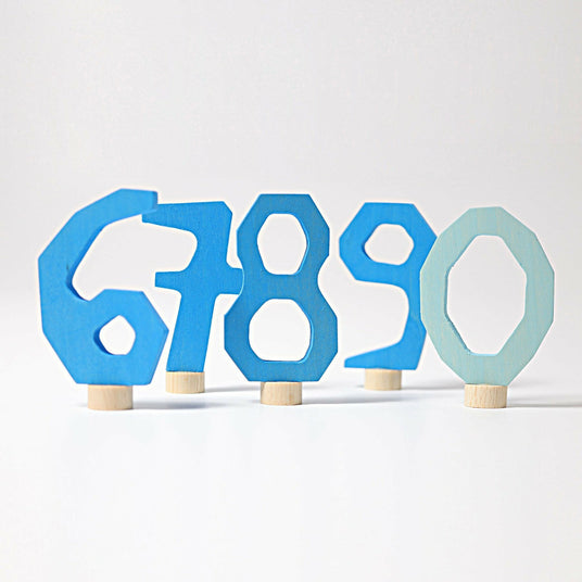 Grimm's | Zahlenstecker blau einzeln 7