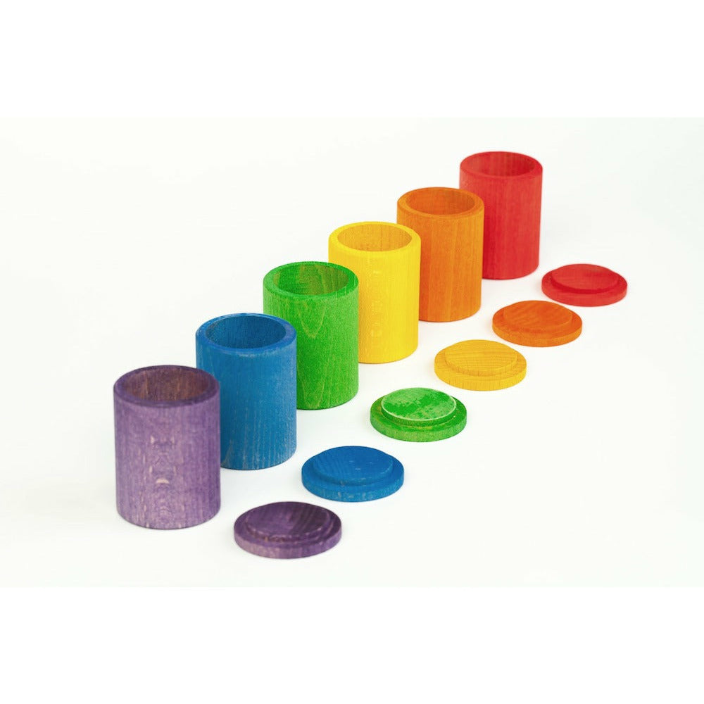 GRAPAT | Coloured cups with lid | Bunte Becher mit Deckel