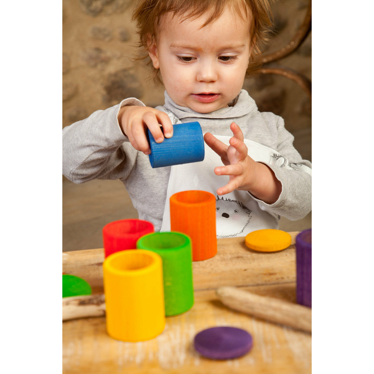 GRAPAT | Coloured cups with lid | Bunte Becher mit Deckel