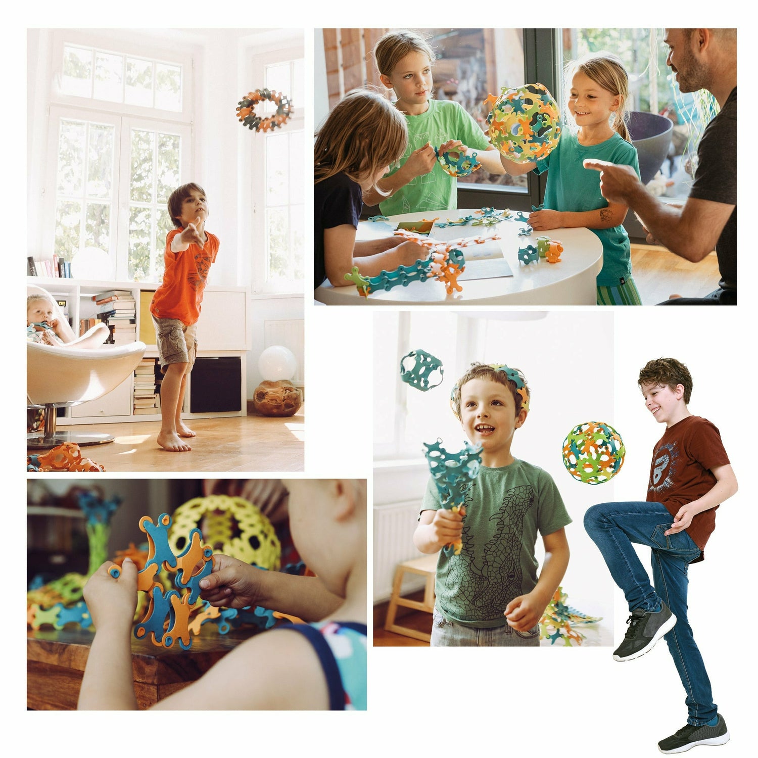 Binabo | Konstruktionsspiel | Box mit 60 Chips in 4 Farben