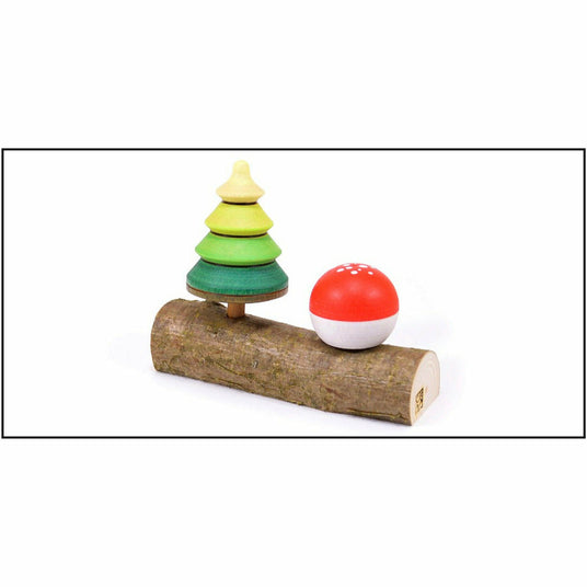 Mader | Kreisel | Set aus Baumkreisel & Fliegenpilz mit Stamm
