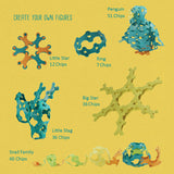 Binabo | Konstruktionsspiel | Box mit 60 Chips in 4 Farben