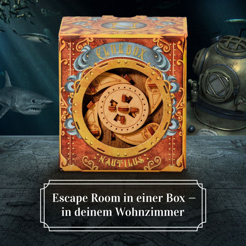 Cluebox | Escape Room in einer Box | Captain Nemo`s Nautilus