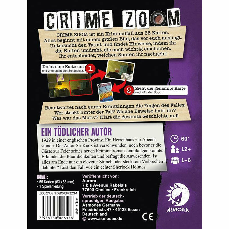 Crime Zoom Fall 3: Ein tödlicher Autor