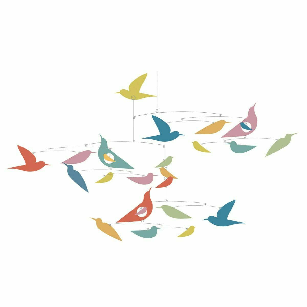 Djeco | FSC Papier Mobile: Bunte Vögel