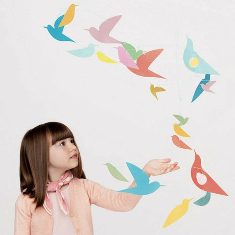 Djeco | FSC Papier Mobile: Bunte Vögel