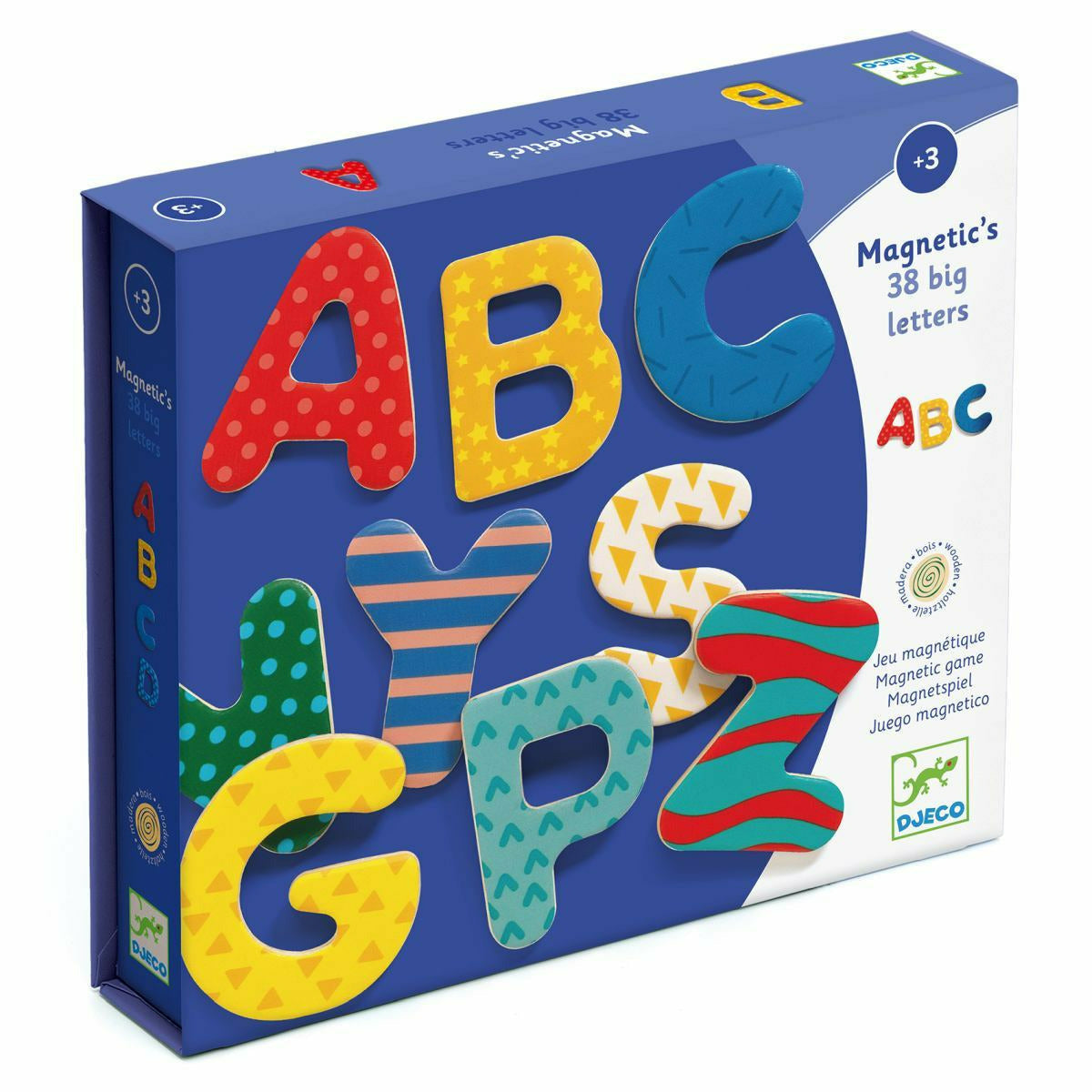 Djeco | Holz Magnete: 38 big letters *
