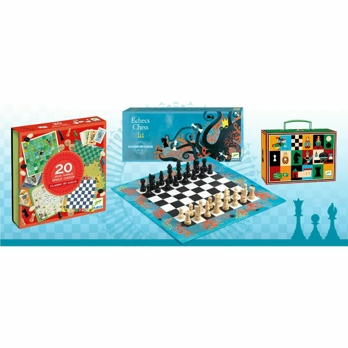 Djeco | Spiele: Nomad Chess and checkers | Schach und Dame