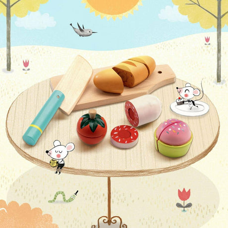 Djeco | Rollenspiel Kinderküche: Mittagessen zum schneiden