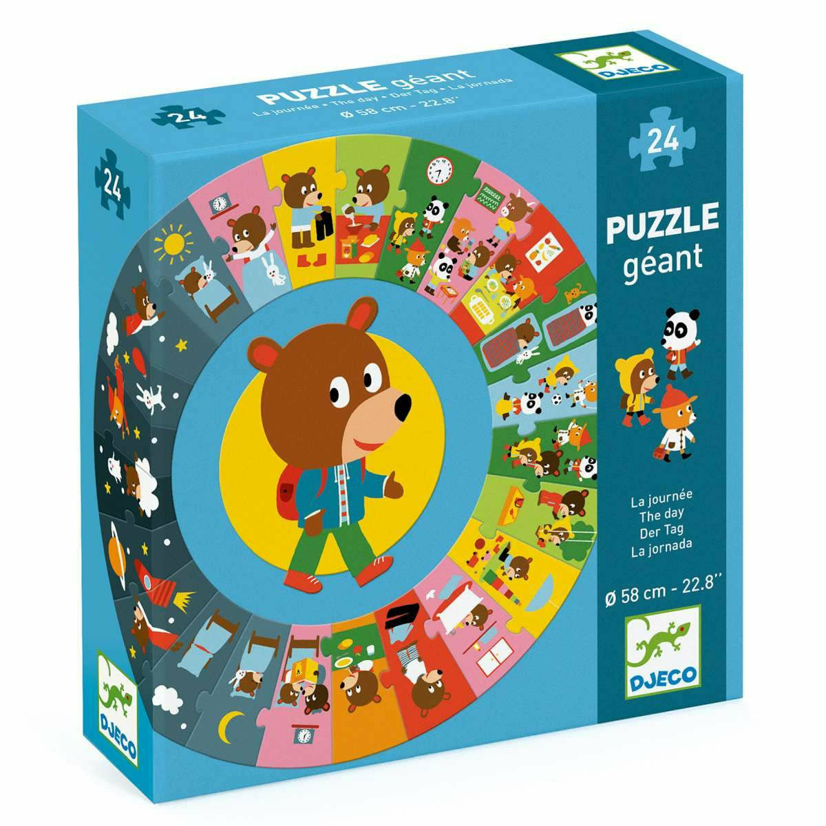 Djeco | Bodenpuzzle: Der Tag