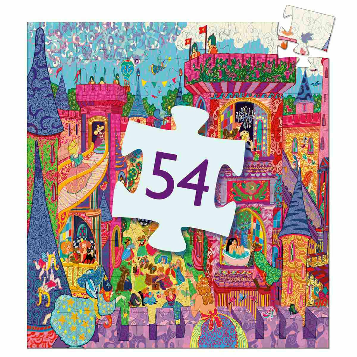Djeco | Formen Puzzle: The fairy castle - 54 Stk.