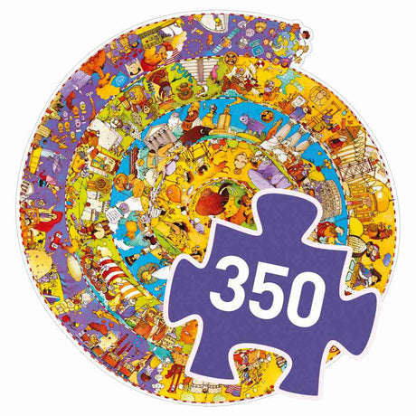 Djeco | Wimmelpuzzle: Unsere Geschichte + booklet - 350 Stk.