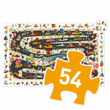 Djeco | Wimmelpuzzle: Auto Ralley - 54 Stk.