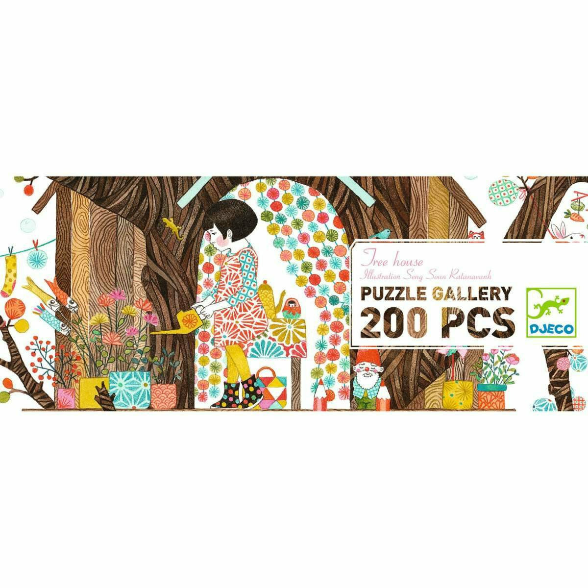 Djeco | Puzzle Gallerie: Das Baumhaus - 200 Teile
