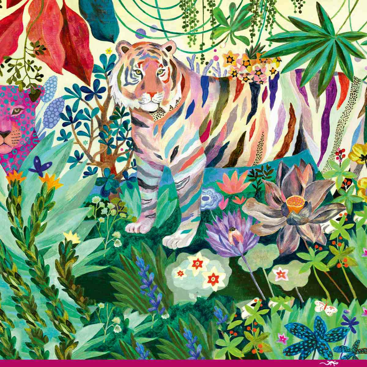 Djeco | Puzzle Gallerie: Rainbow Tigers - 1000 Stk.