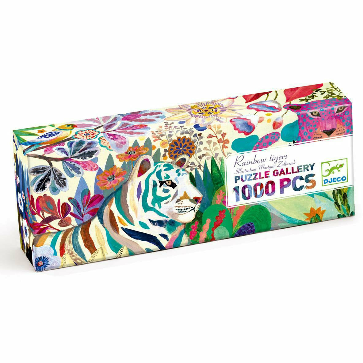 Djeco | Puzzle Gallerie: Rainbow Tigers - 1000 Stk.