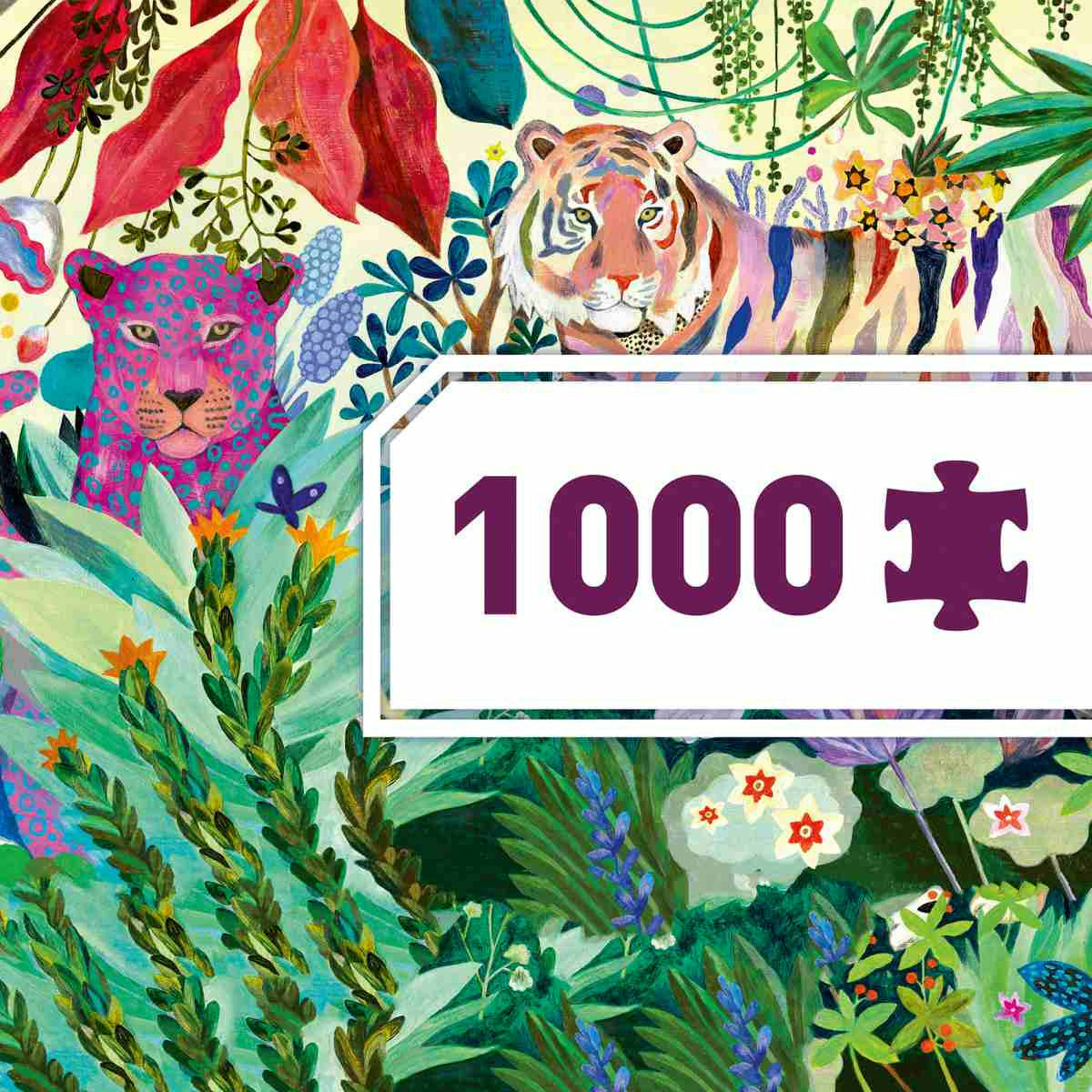 Djeco | Puzzle Gallerie: Rainbow Tigers - 1000 Stk.