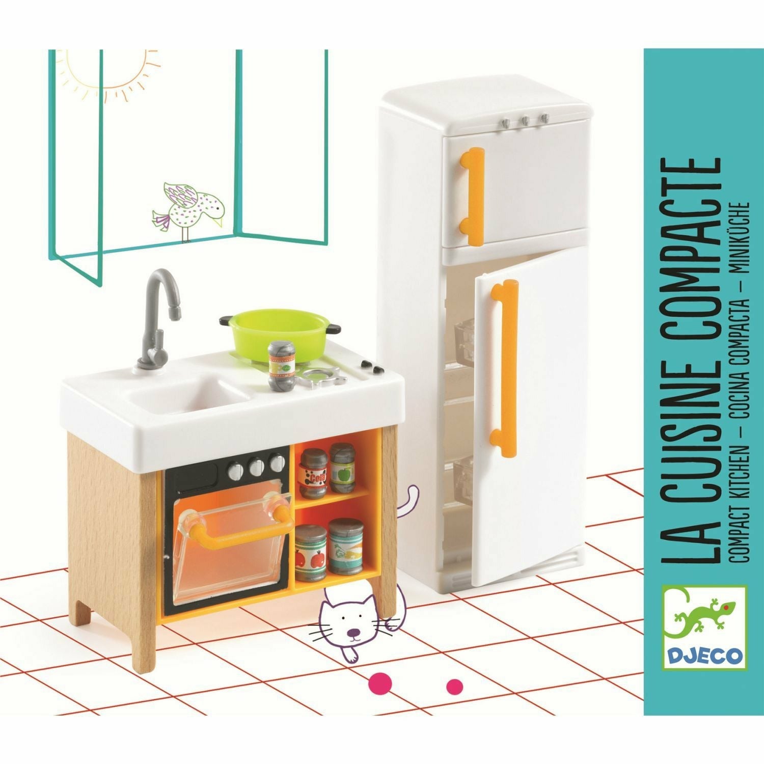 Djeco | Puppenhaus: Kompakte Küche