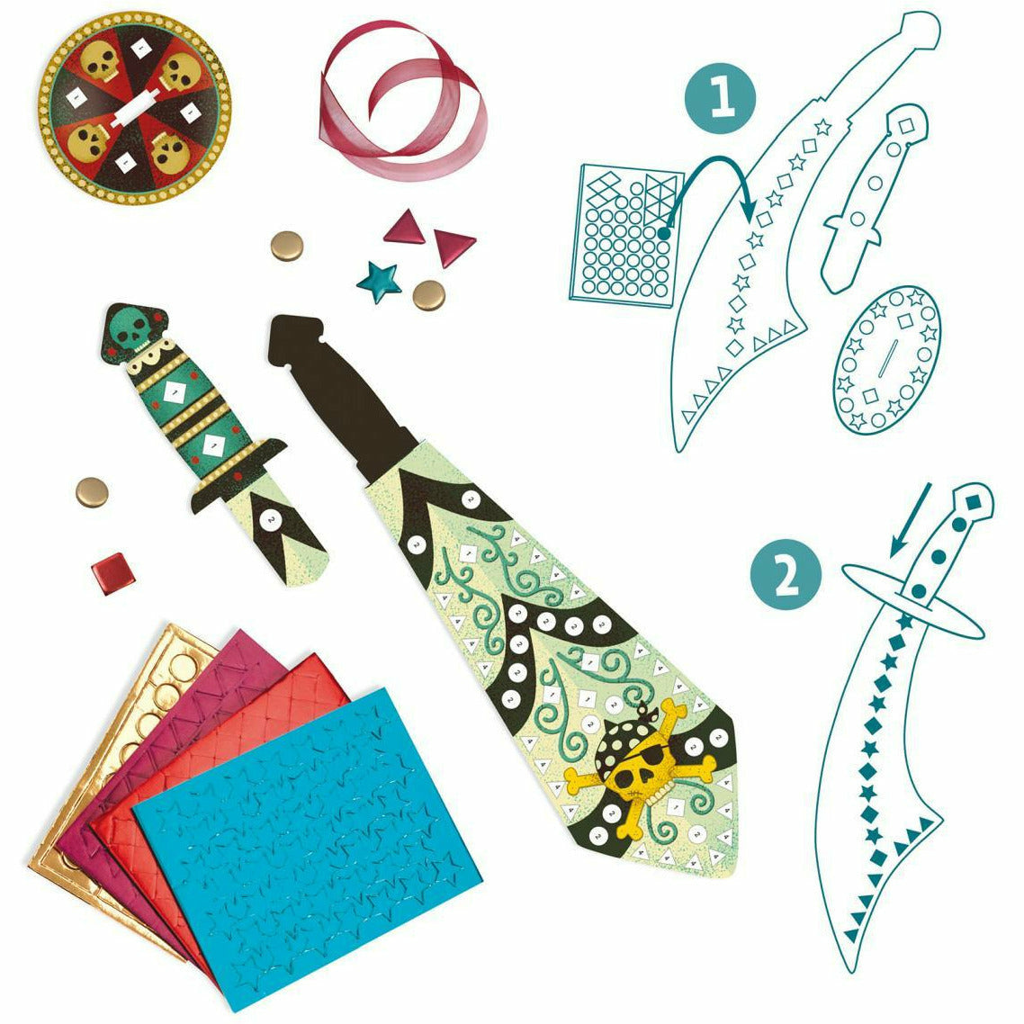 Djeco | Do it yourself: Mosaik- Piratenschwerter Wie ein Pirat