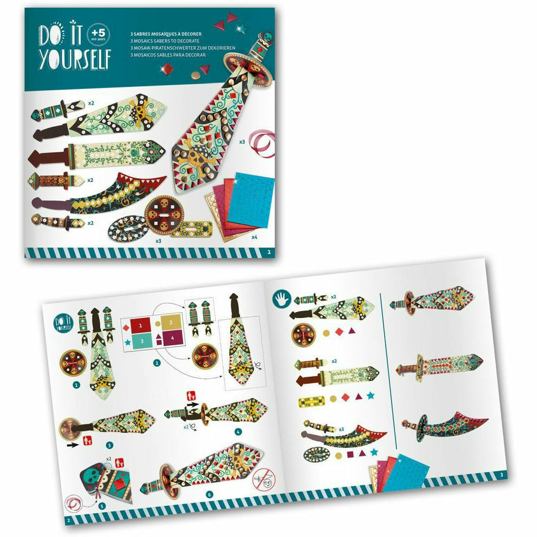Djeco | Do it yourself: Mosaik- Piratenschwerter Wie ein Pirat