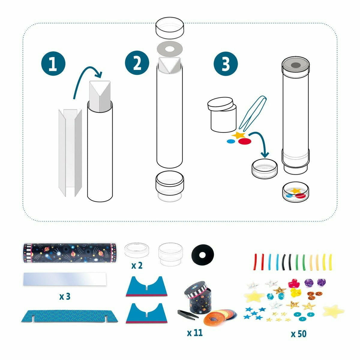 Djeco | Do it yourself: Kaleidoskop Raumfahrt