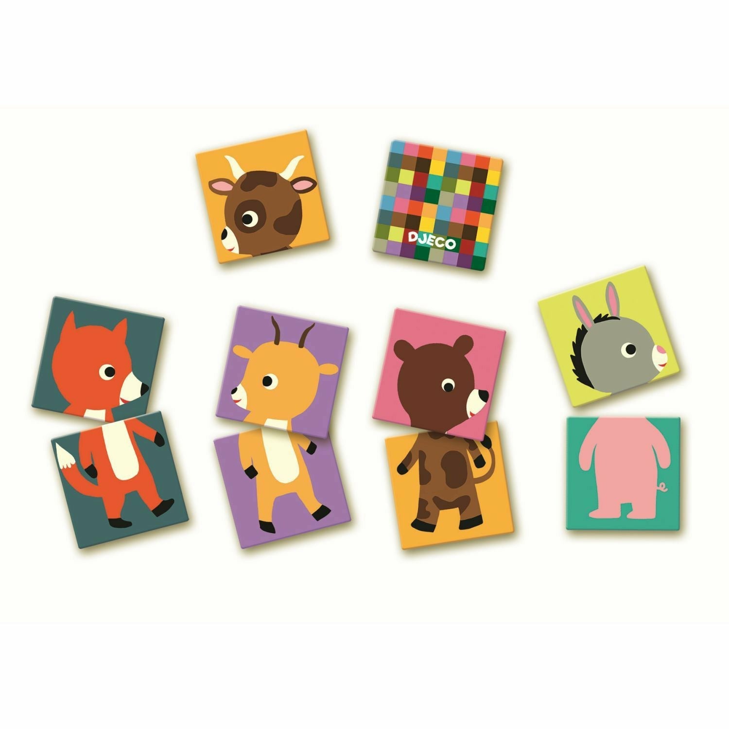 Djeco | Lernspiele: Memo Animo-puzzle