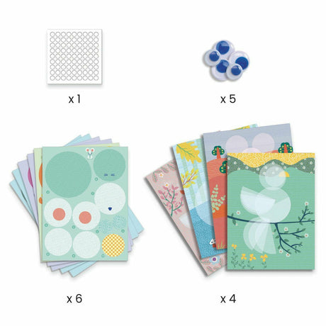 Djeco | Stickerbilder: Rundherum