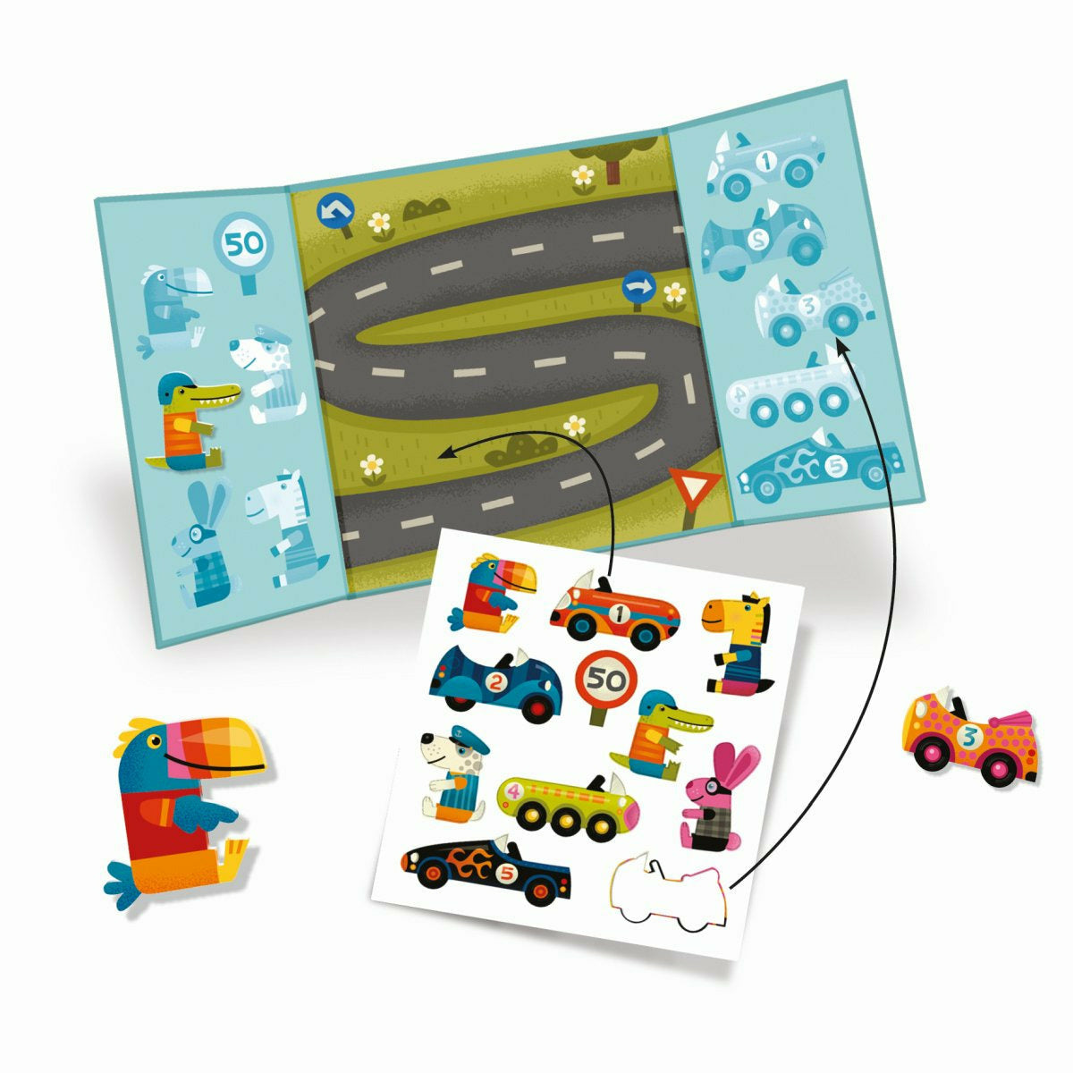 Djeco | Sticker: Autos